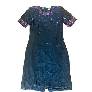 342 Jewel Queen vintage dress s